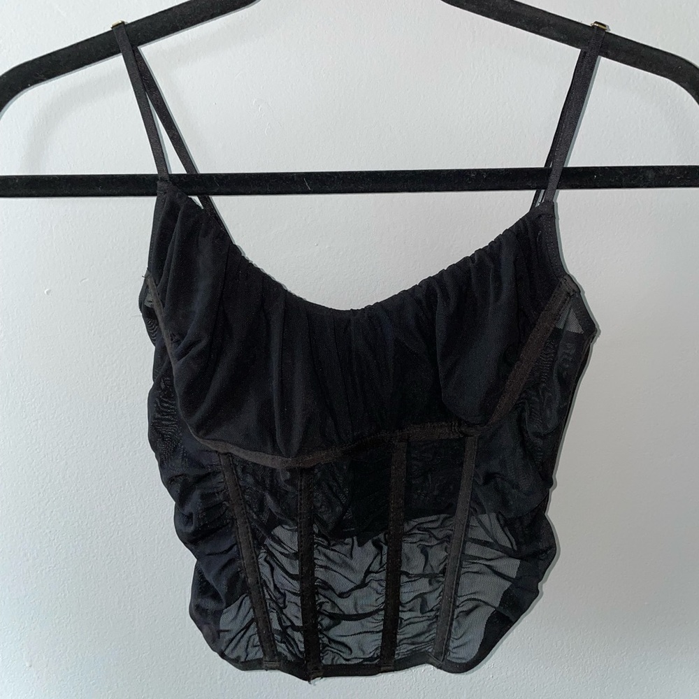 RocknRags black mesh corset top